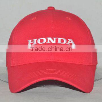 Guangzhou hat factory professional custom 100% cotton famous auto brand baseball cap