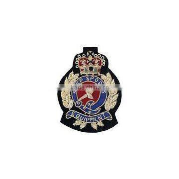 Fashion military India silk embroidery badge