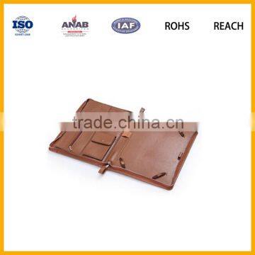 Custom Waterproof Soft Leather Notebook Cover Diary Cover Report Cover Document Cover photo-2