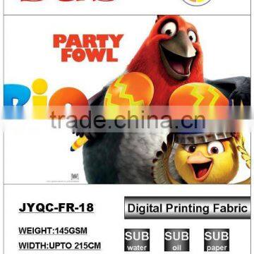 100% polyester digital direct printing fabric +FR
