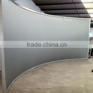 2016 curved screen fixed frame projector screen