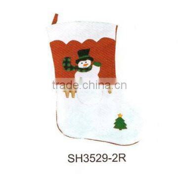 Hot-sale non-woven christmas stocking decoration