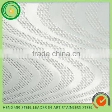 8k mirror finish 304 embossed stainless steel sheet