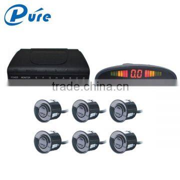 Hot selling 4/6/8 sensors buzzer alarm car reverse parking sensor with led display