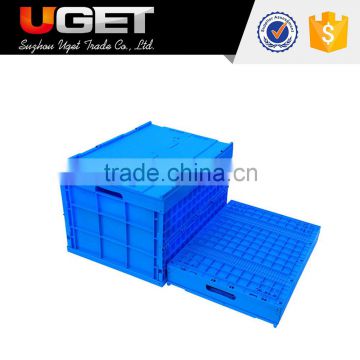 Durable odorless custom order plastic vegetable folding crate