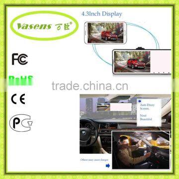 rear view mirror camera with 4.3inch display car reverse camera