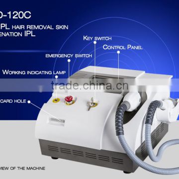 CE Approval Salon Beauty Equipment SHR Hair Removal/ desktop IPL In-motion hair removal laser