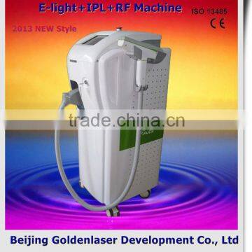 2013 New style E-light+IPL+RF machine www.golden-laser.org/ sun spot removal