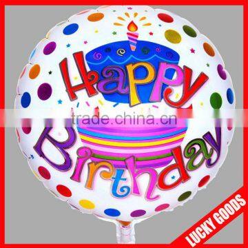 happy birthday printed party foil balloons