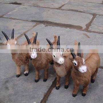 Plastic sculpture homemade soft toy plush goat decorations