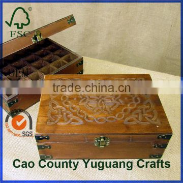 fancy vintage essential oil packing storage wooden boxes