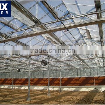 Greenhouse resin material gutter