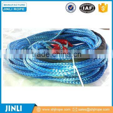 Jinli cable pulling winch machine synthetic 4x4 winch rope with hook thimble sleeve