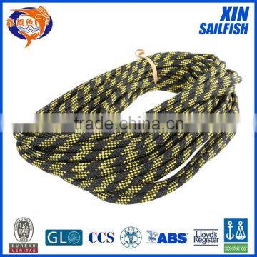 Whosale factory polyester braid sailing yacht mooring rope