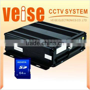 64GB SD Card DVR GPS 4CH MINI Mobile DVR