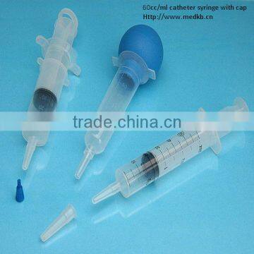 Clear 50cc/60cc Catheter Syringe with Tip Cap