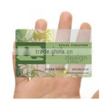 Clear Plastic Vip Business Card with Printing