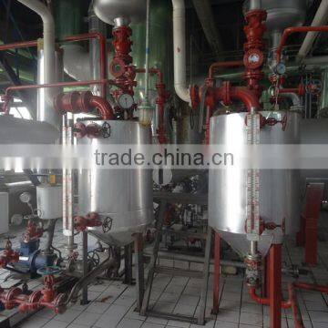 Waste oil to diesel fuel refinery with biodiesel