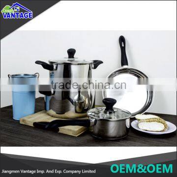 Wholesale Mirror Polish Nonstick Cooking Pot and Frying Pan Stainless Cookware photo-2