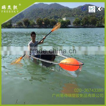 2 Person PC Plastic Crystal Clear Bottom Transparent Canoe /kayak photo-4