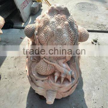Garden Decorative Marble Frog Statue photo-3