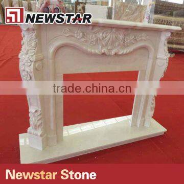 Newstar Beige Marble Freestanding Electric Fireplace photo-2