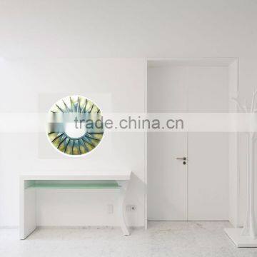 Metal Frame Decorative Wall Mirror for Home Decor Round Shape photo-2