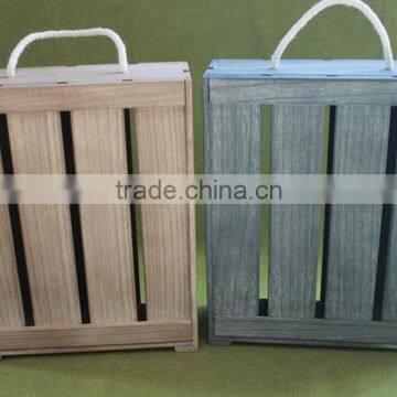 2016 Unfinished Wooden Wine Box Wine Glass Packing Box Wooden Wine Boxes for Sale photo-6