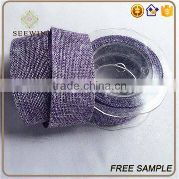 Cheap Wholesale Polyester 100%Linen for Gift Ribbon photo-6