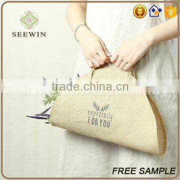 Convinient Natiral Jute Handed Floral Bag for Packing photo-2