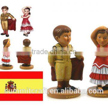 The Spanish bullfight dance custom resin bobble head bodies