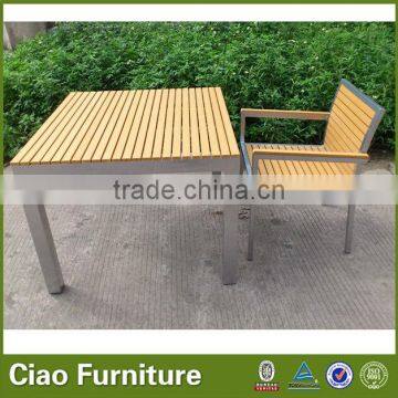 Plastic Wood Outdoor Table and Chair photo-5