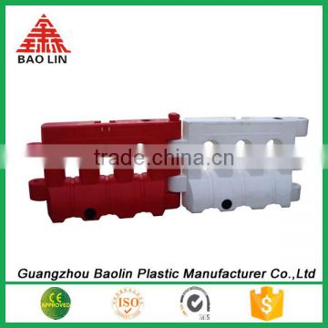 Solid Plastic Pedestrian Barricades and water fill road barriers