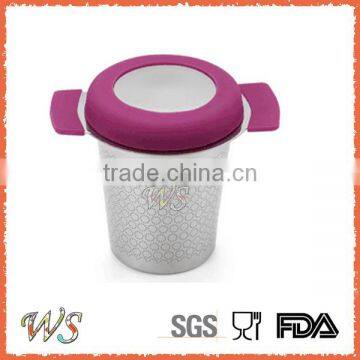 WS-IF004 Stainless Steel Tea Infuser With Silicone Handle/Tea Cup photo-2