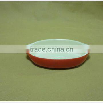 New With Handles Porcelain Round Ceramic Cake Bakeware photo-2
