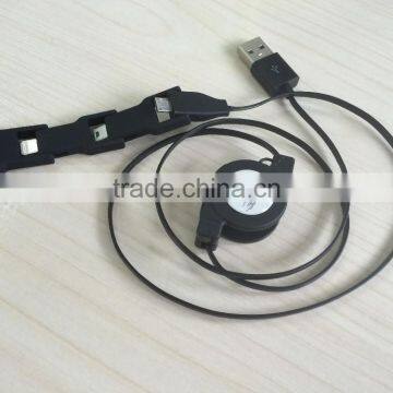 4 in 1 Retractable USB2.0 Data Sync Charger Cable for IPhone and Most Android Cell Phones, Tablets photo-4