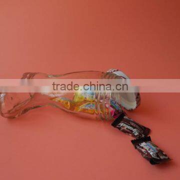 Irregular Shaped Boots Shaped Glass Stash Jar With Screw Lid photo-4