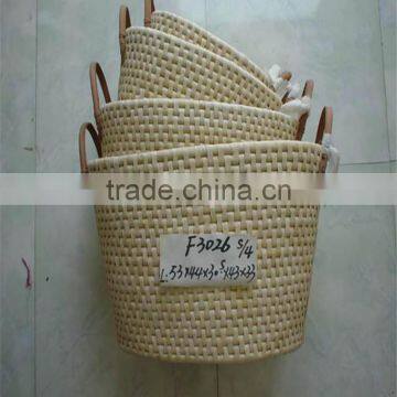 linyi County lucky weave Crafts Dried Corn Husks Knitting Gift Basket