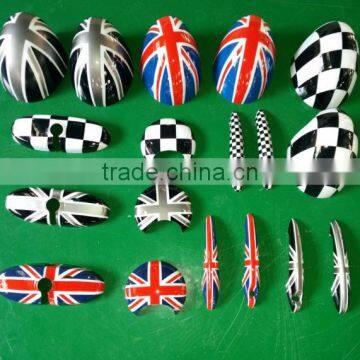 Decorative colorful PC plastic mini cooper auto parts