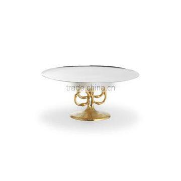 gold plated wedding cake stand for party