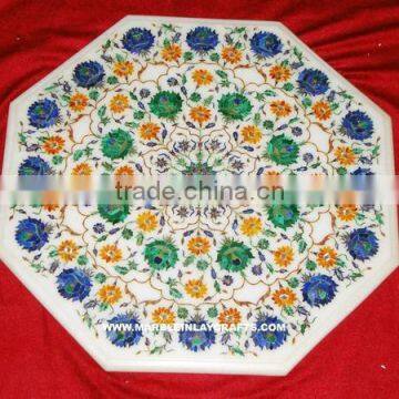 Marble Inlay Pietra Dura Table Tops