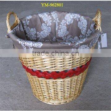 Good design wicker willow laundry hamper