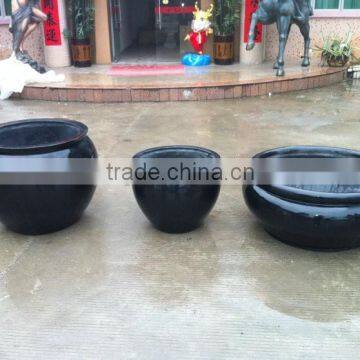Black Round Strong Flowerpot photo-6