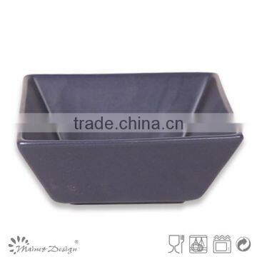Stoneware Bowls Solid Glaze 5.7inch Ceramic Square Bowls photo-4