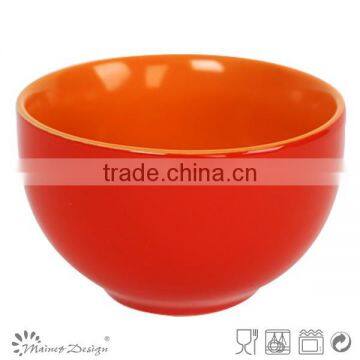 Light Color Ceramic Two Tone Soup Bowl photo-6
