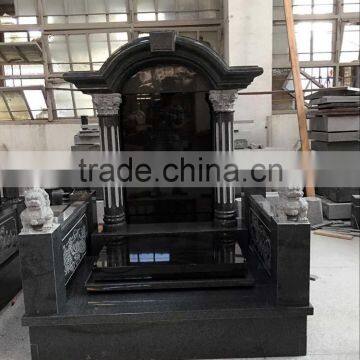 Natural Shanxi Black Granite Asian Monument