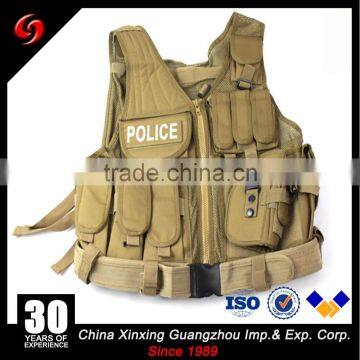 Hunting Military Molle Style Tactical Vest With 10 Pouches and Pistol Holster photo-2