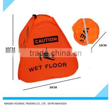 16-Inch Bright Orange Caution Wet Floor Pop Up Cone