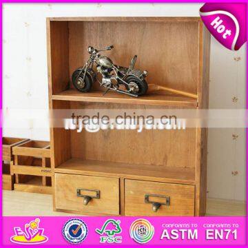 2017 New Products Natural Wooden Desktop Shelf Organizer W08C174 photo-2