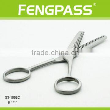 S3-1068C 6-1/4" Inch 2CR13 Stainless Steel Blade With Stainless Steel Plastic Barber Use Thinning Tool Hair Scissors photo-3